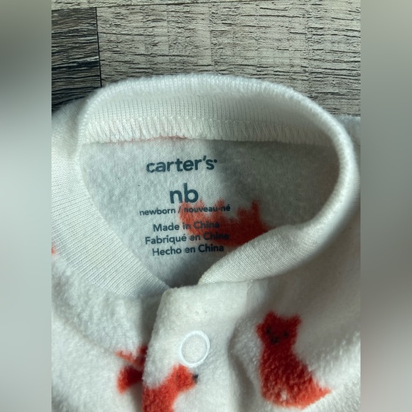 Carter’s Newborn Fox Baby Footie Sleeper Unisex - Picture 5 of 6